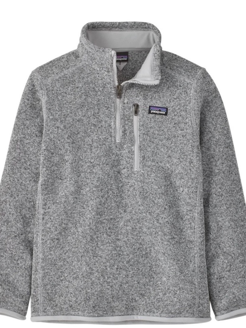 Patagonia Gray Heather Quarter-Zip Pullover Jacket